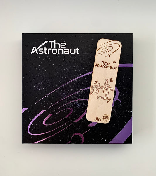 Engraved wooden bookmark - Jin The Astronaut inspired