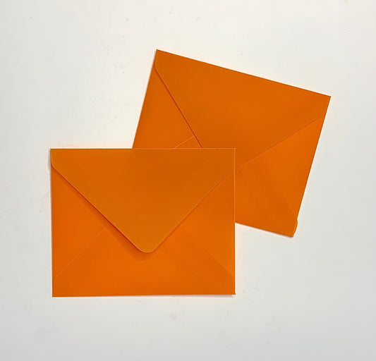 Orange vellum A2 envelope - Inkflowerr