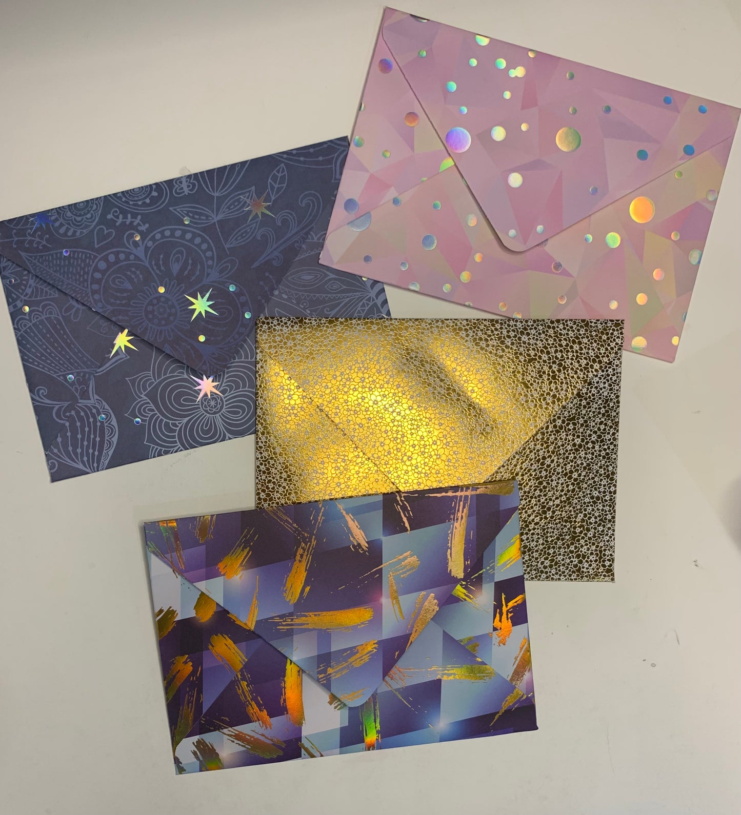 Mystery 5x7 handmade envelopes - pack of 5