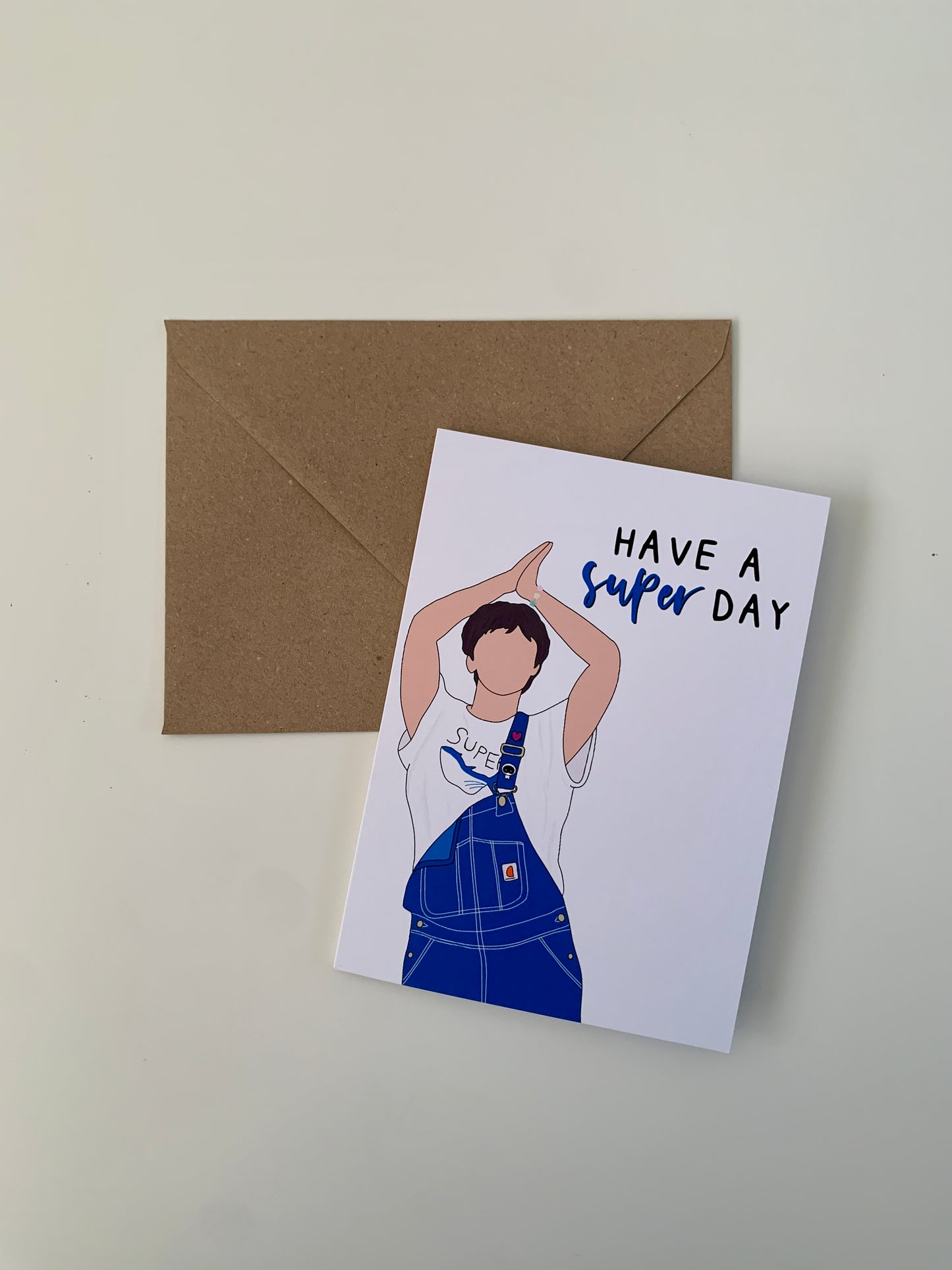 "Have a super day" greeting card