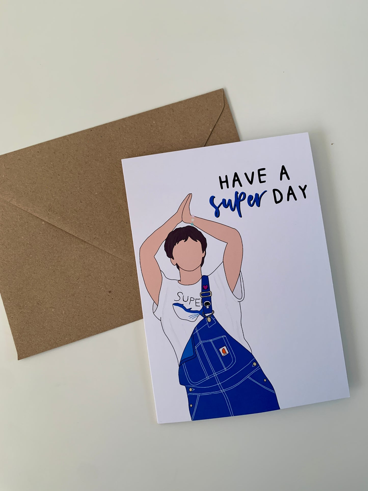 "Have a super day" greeting card