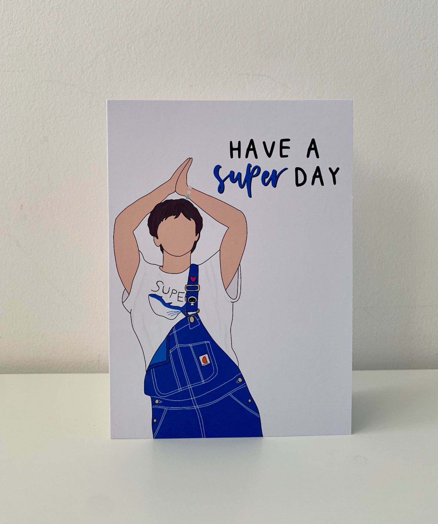 "Have a super day" greeting card