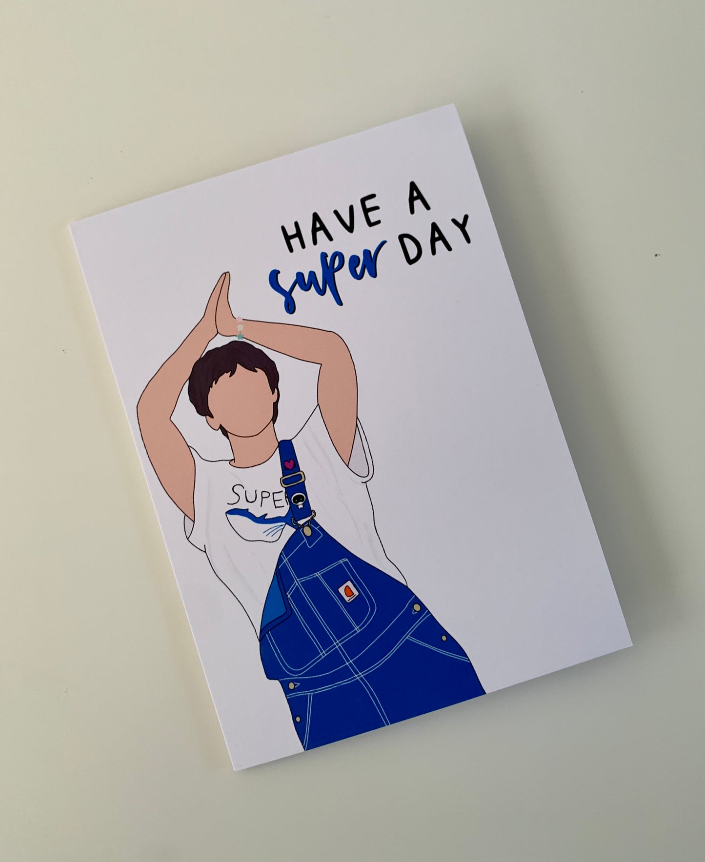 "Have a super day" greeting card