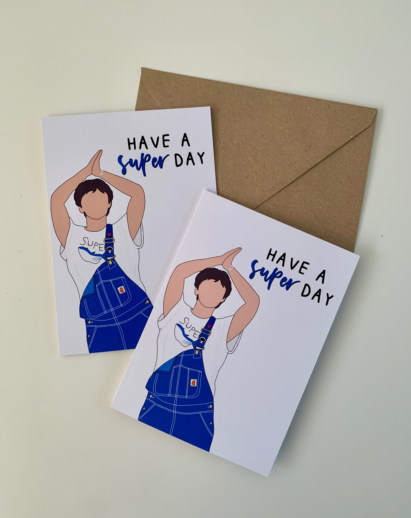 "Have a super day" greeting card