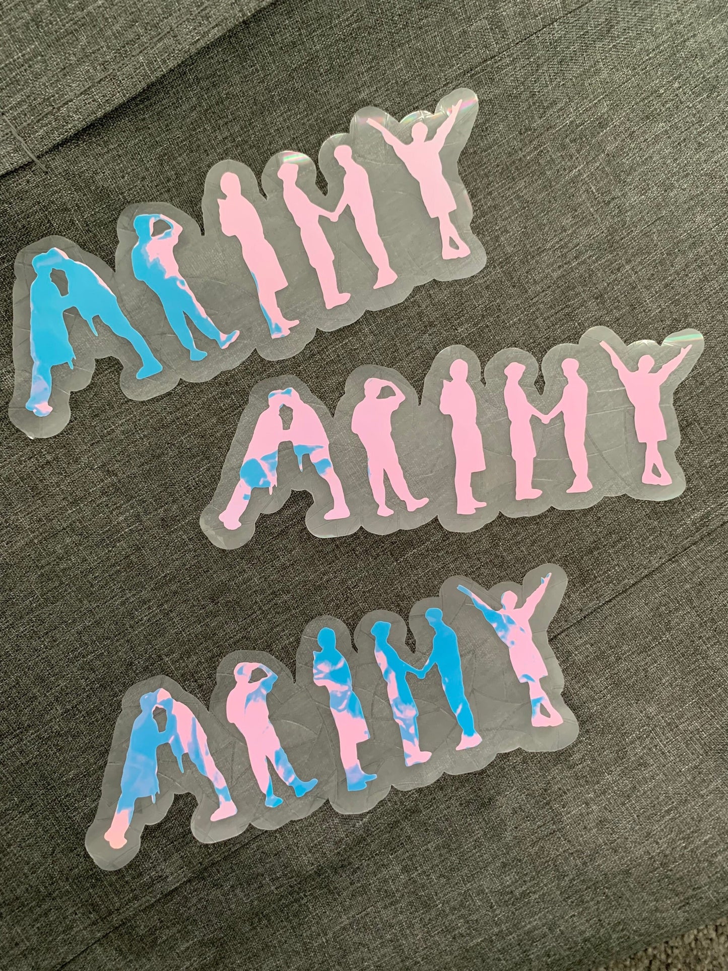 BTS ARMY Butter inspired rainbow sun catcher