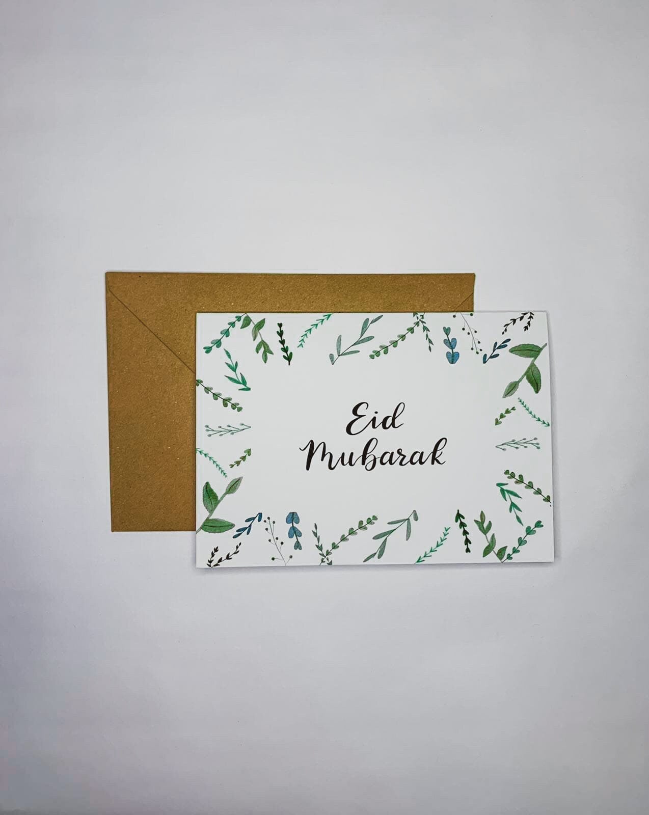 "Eid Mubarak" Botanical greeting card