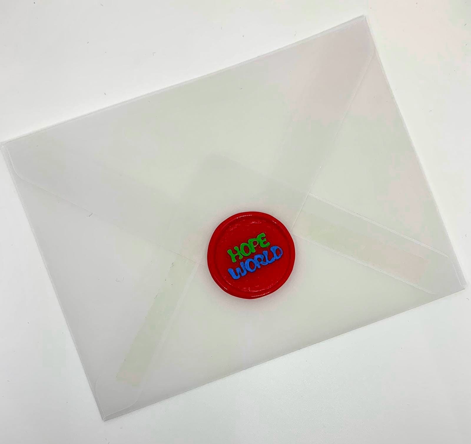 "Hope World" BTS J Hope inspired self adhesive wax seals - Inkflowerr