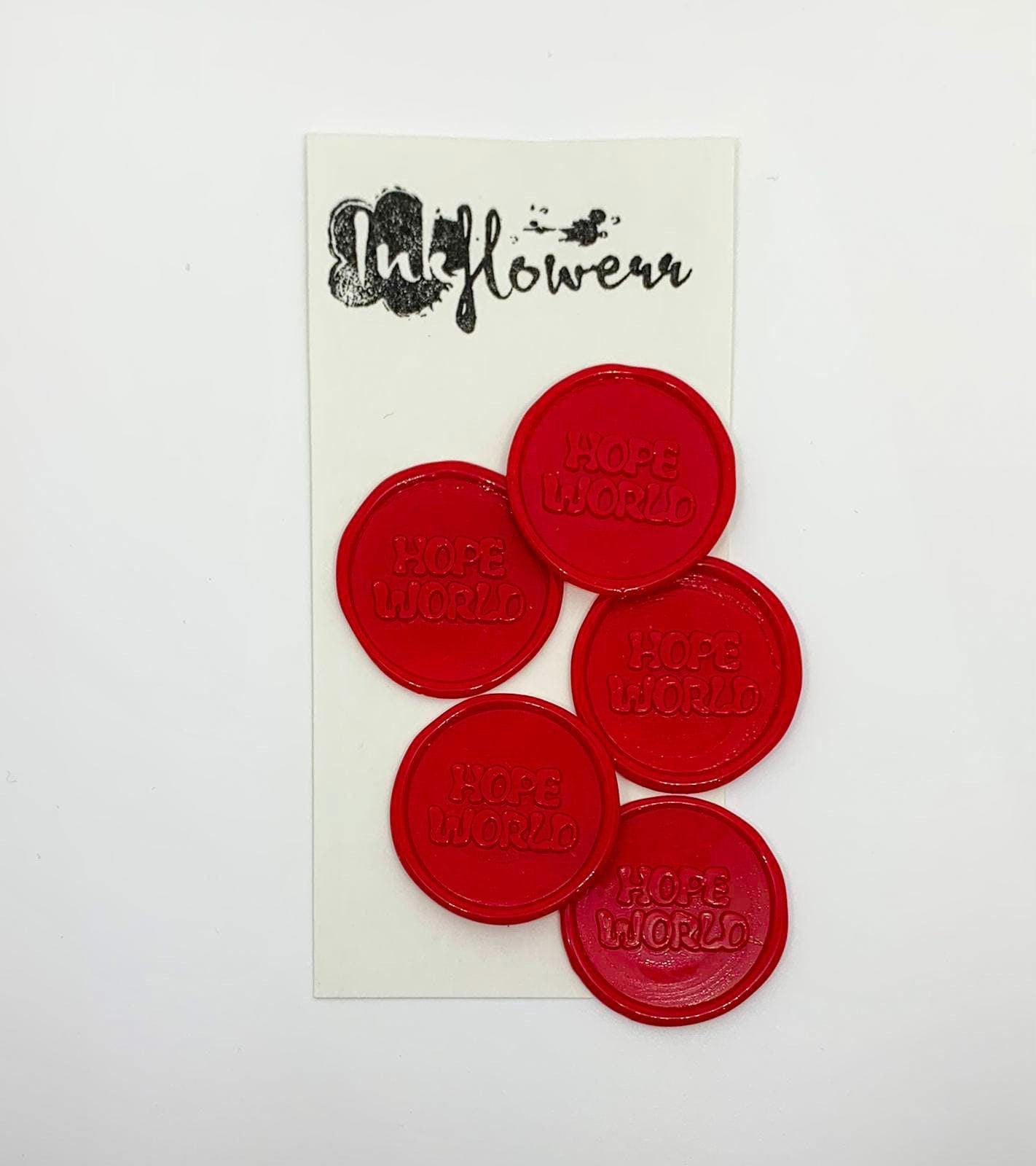 "Hope World" BTS J Hope inspired self adhesive wax seals - Inkflowerr