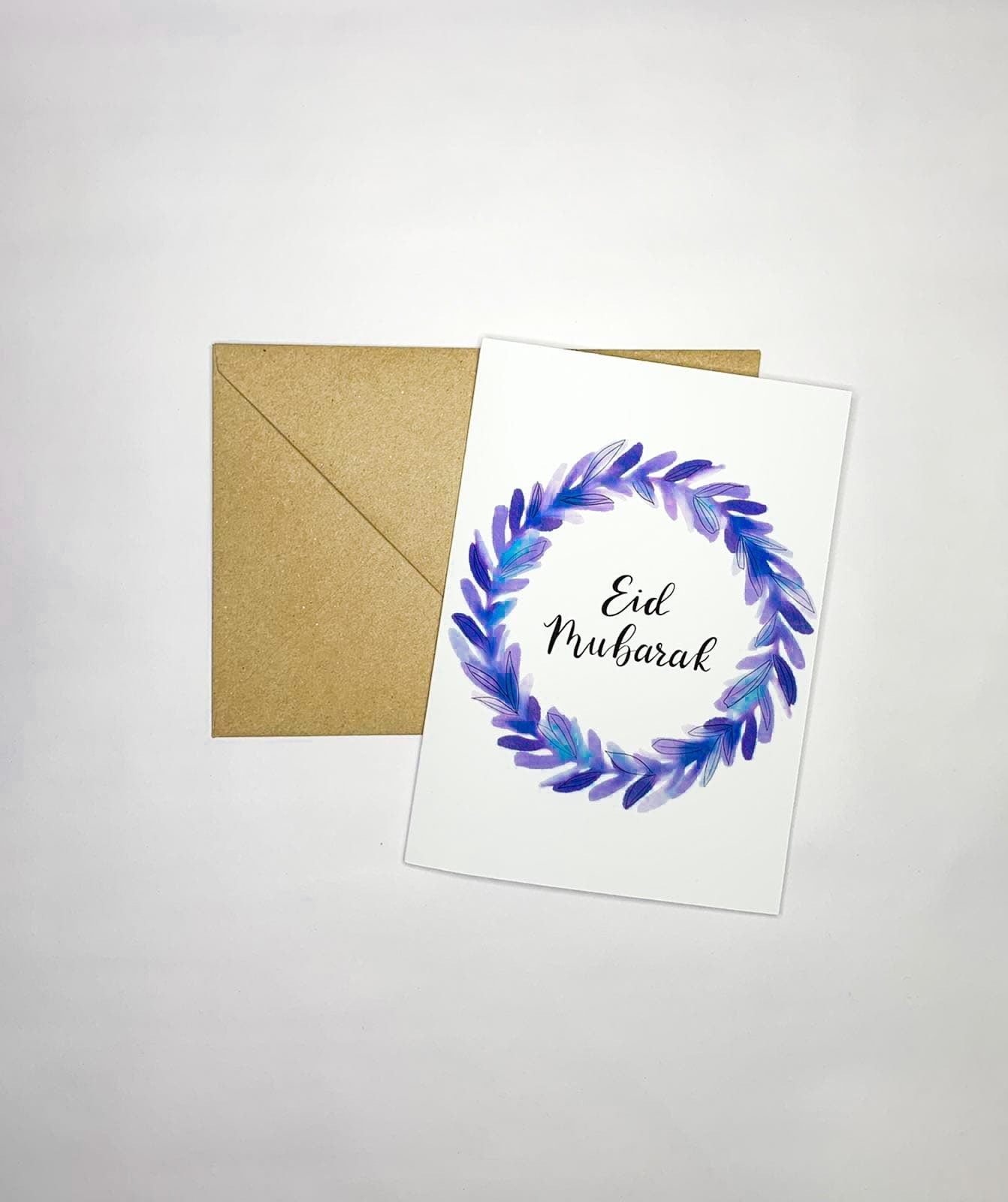 "Eid Mubarak"  Wreath greeting card