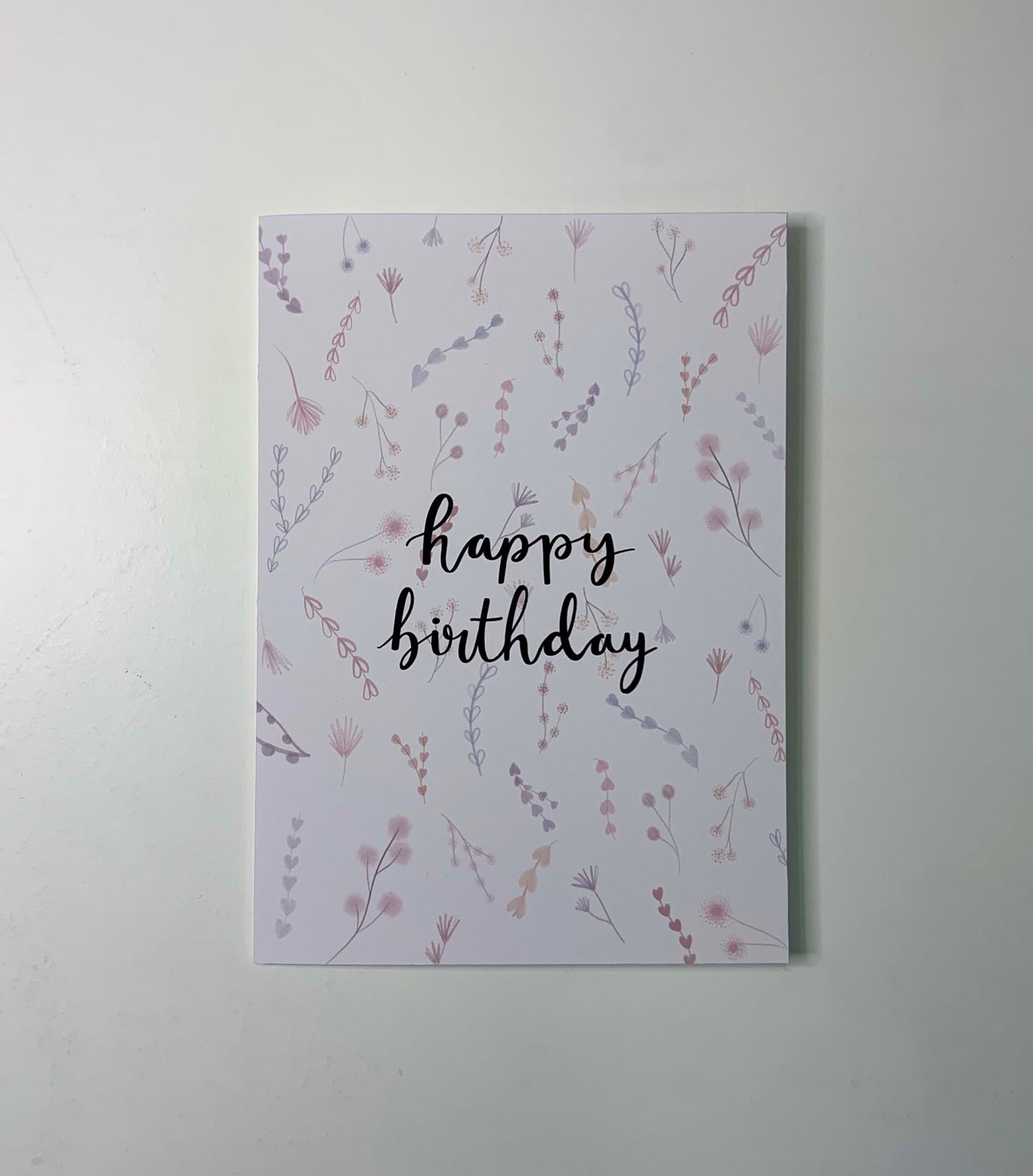 Happy Birthday floral birthday greeting card - Inkflowerr