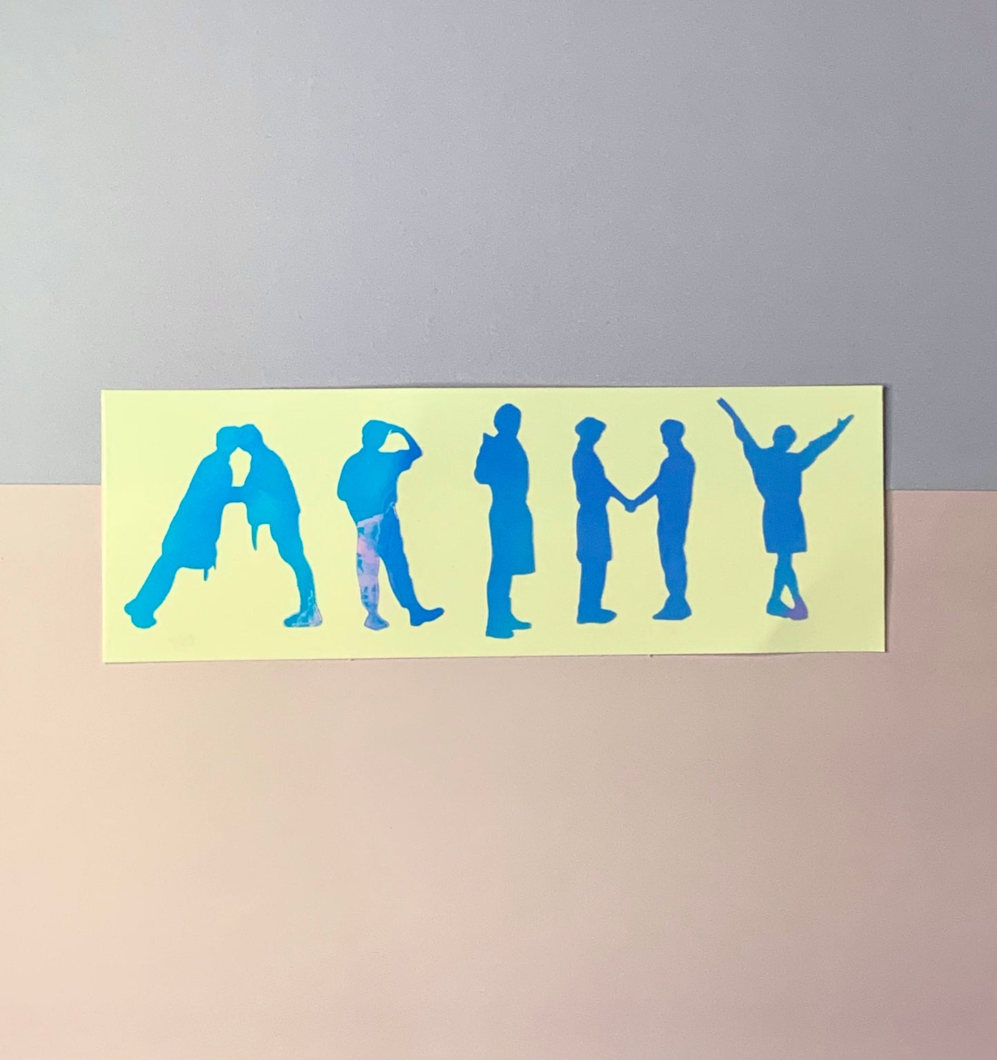 Butter inspired “ARMY” vinyl decal sticker