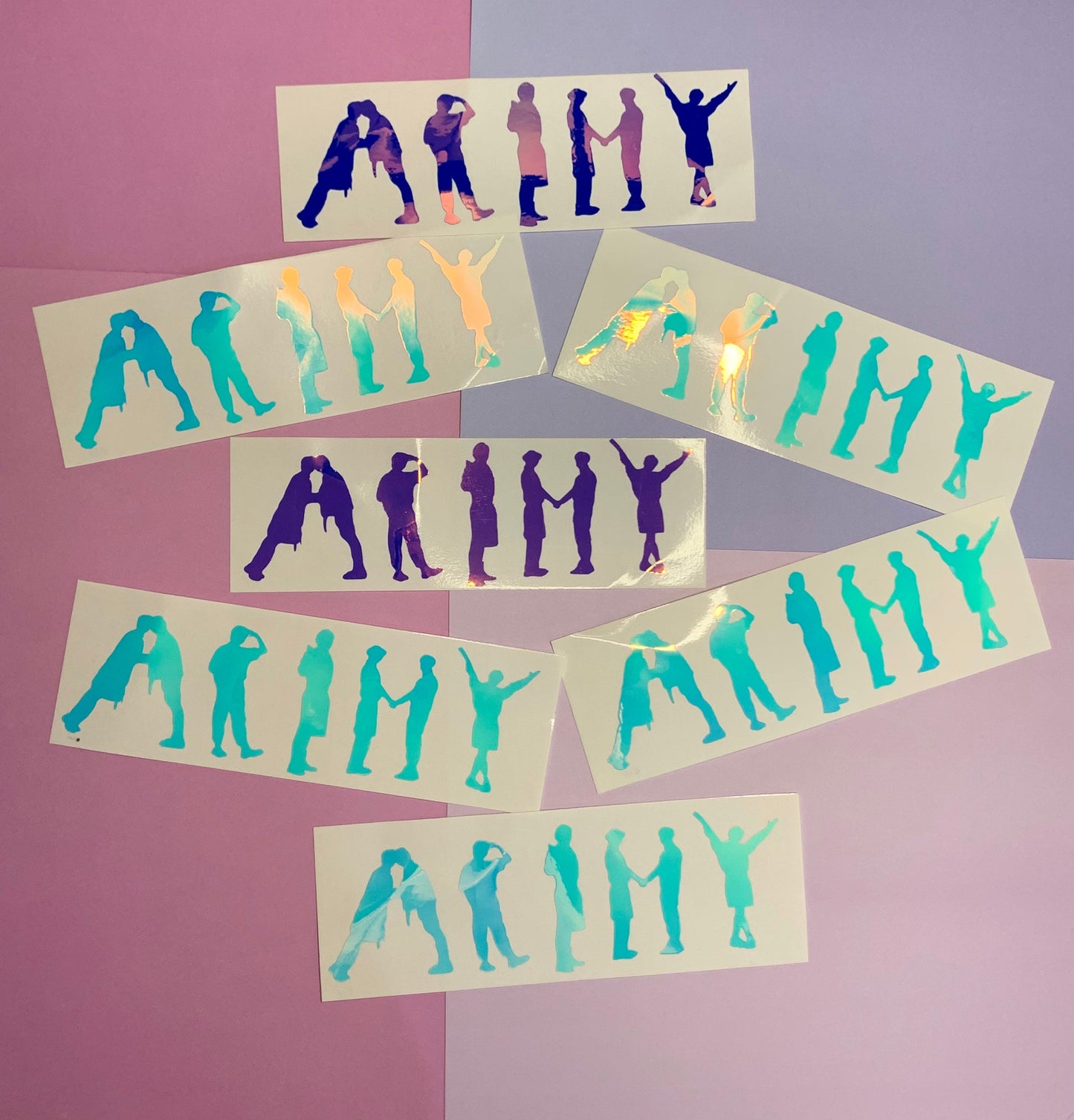 Butter inspired “ARMY” vinyl decal sticker