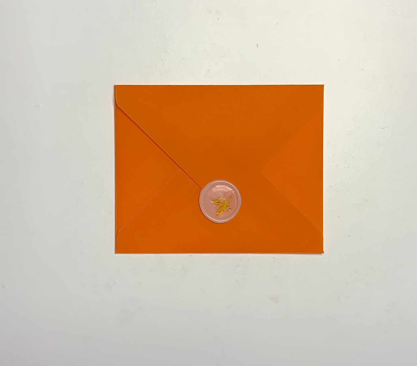 Orange vellum A2 envelope - Inkflowerr