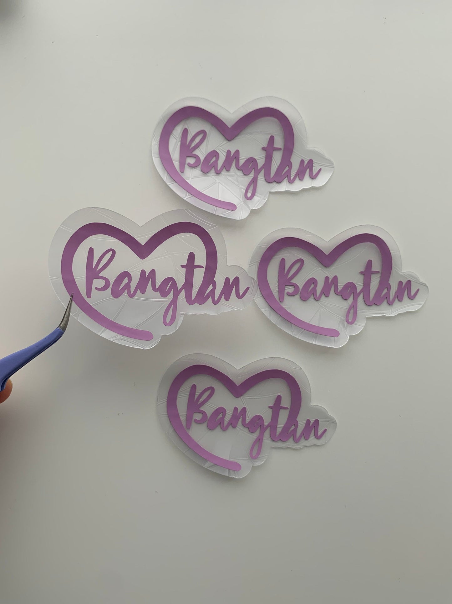 Bangtan heart rainbow sun catcher