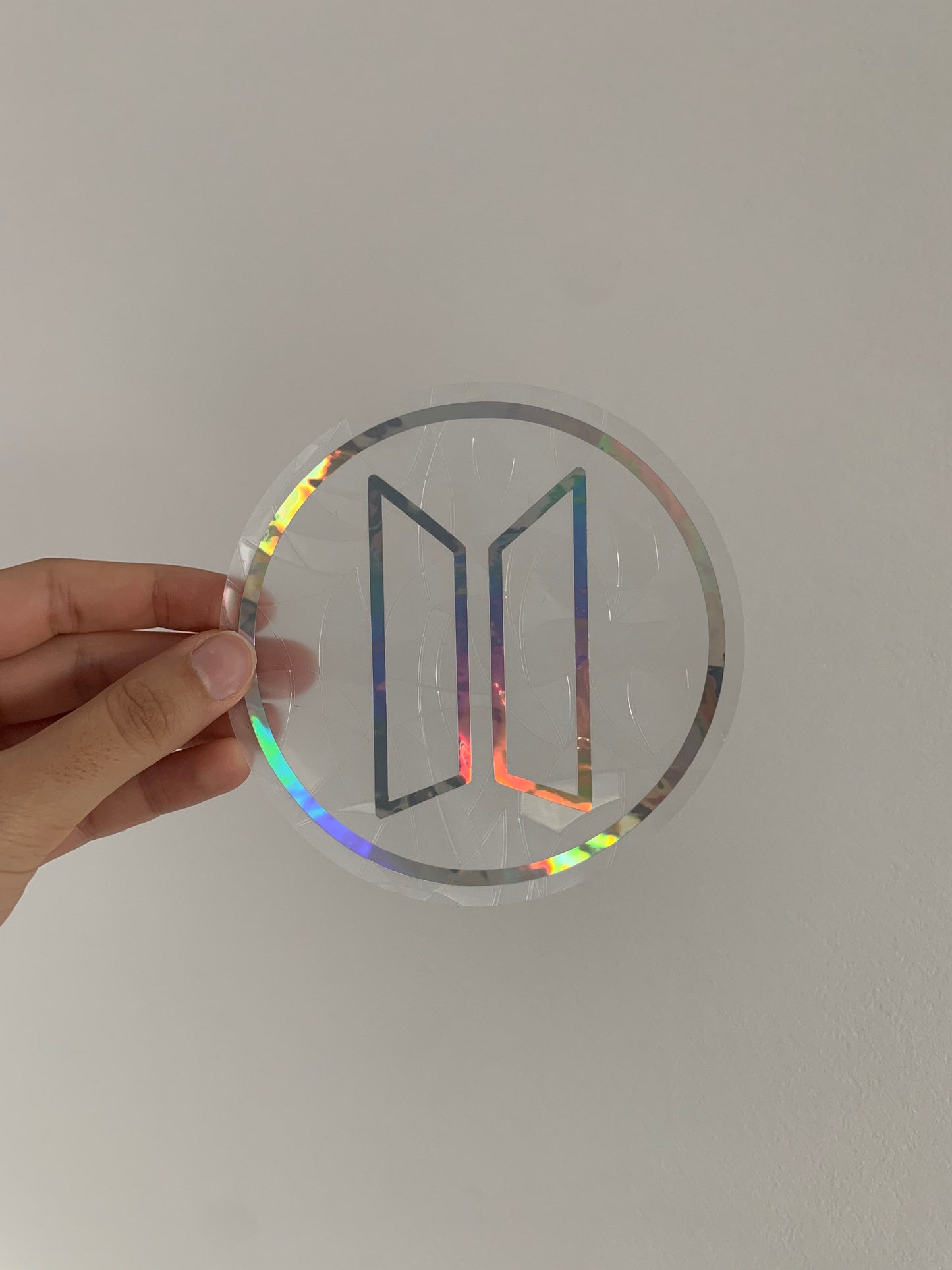 BTS Logo rainbow sun catcher