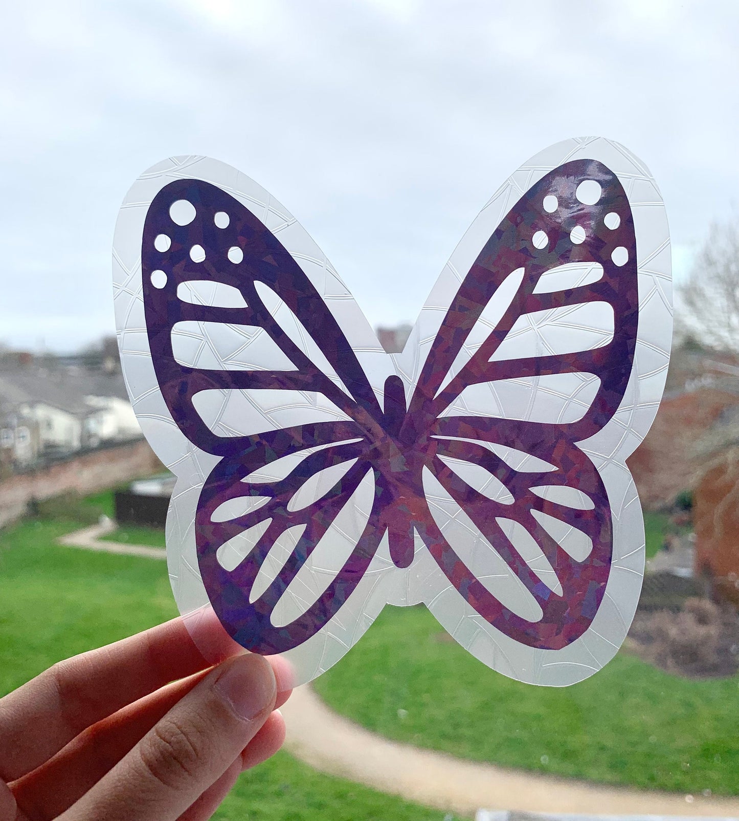 Butterfly rainbow sun catcher