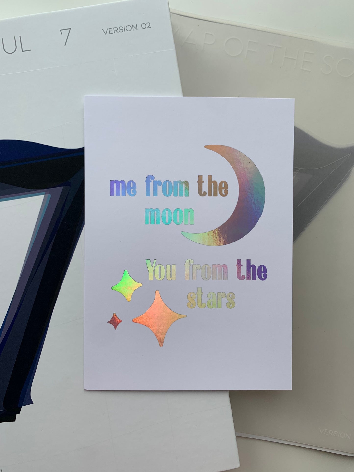 Moon and Stars foil print